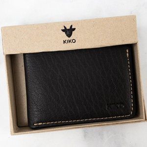 Kiko Leather Wave Bi-fold Wallet